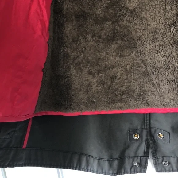 Gap womens long canteen parka gray removable Sherpa lining XS - Picture 2 of 9